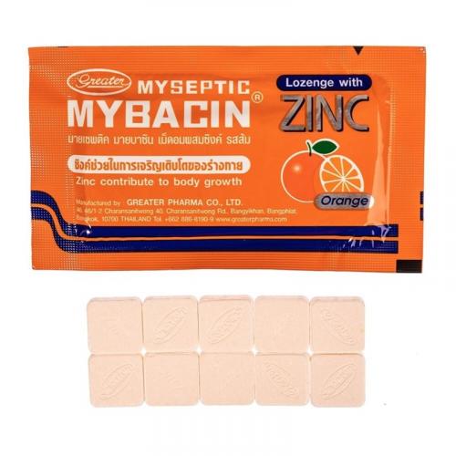 Леденцы от кашля и боли в горле Mybacin