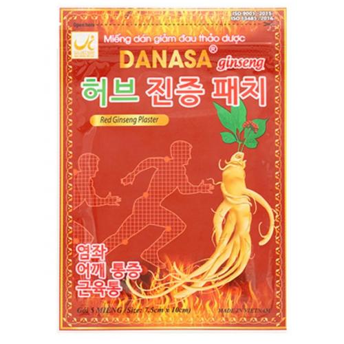 Пластырь с красным женьшенем Danasa Ginseng